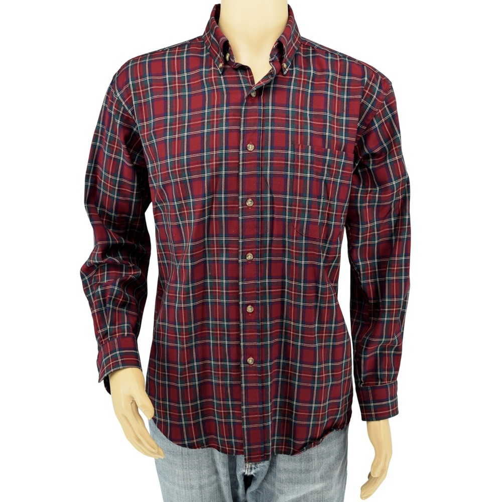 Pendleton Authentic Royal Stewart Tartan Plaid Button-Front Long Sleeve Shirt M